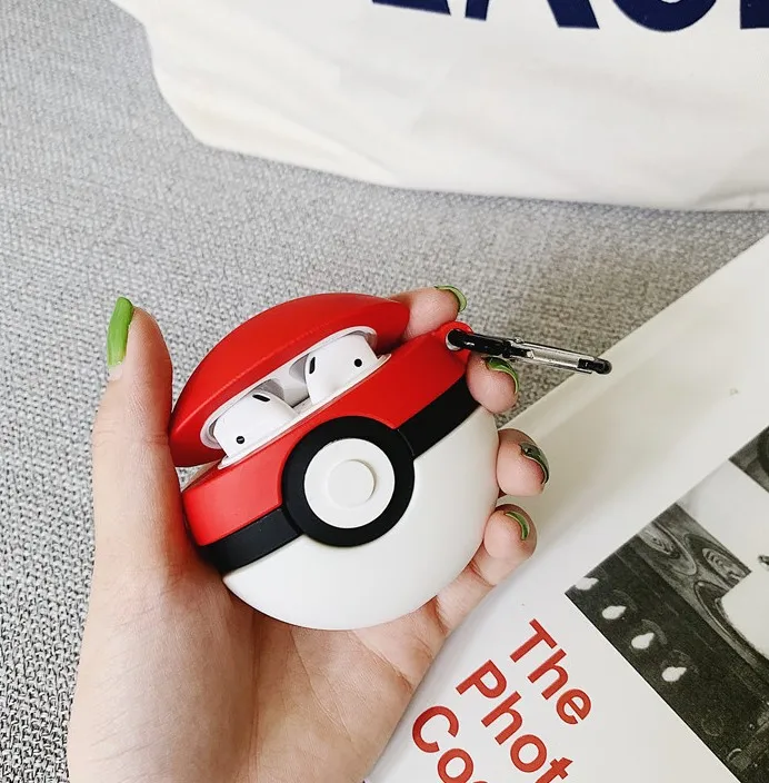 Airpods1/2 Щит сумка для наушников гелевый Чехол японский мультфильм Snorlax Покемон go Покемон, монстр покебол Пикачу