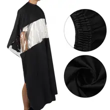 Профессиональная черная накидка для стрижки волос Парикмахерская фартук ткань средство для стрижки волос, Халат