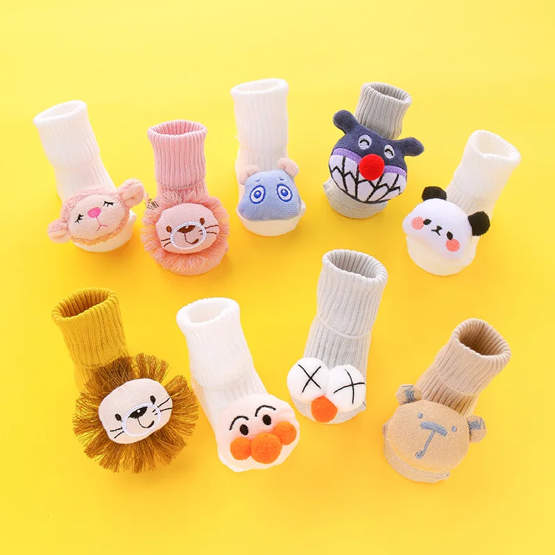 

Autumn Winter Baby Girls Socks Newborn Cartoon Animal Baby Socks Infant Baby Boy Socks Anti Slip Soft Cotton Floor Sock Shoes