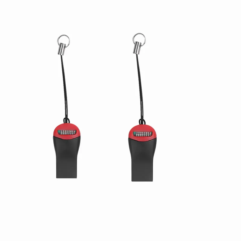 Kebidu мини-считыватель карт Micro USB 2,0 флэш-память SD адаптер SDHC для ноутбука Высокое качество T-Flash TF кард-ридер - Цвет: 2 PCS