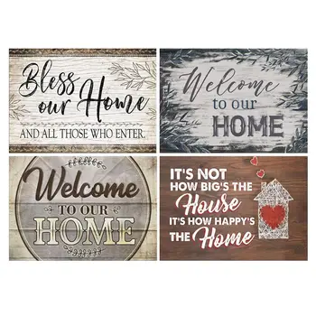 

4 Pack Bless Our Home 5D Diamond Painting Full Drill Rhinestone Embroidery