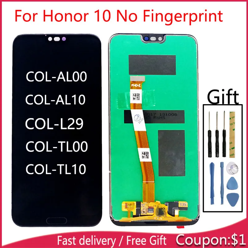 

For Huawei Honor 10 LCD Display With Touch Screen Sensor Complete Assembly DIsplay For Huawei Honor 10 LCD Screen