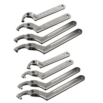 

Drop Ship Chrome Vanadium Adjustable Hook Wrench Spanner Round Square Head Hand Tool Nuts