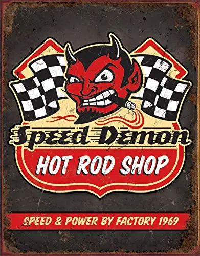 Speed Demon Hot Rods Безнадежное предприятие Ride Free Оловянная картина «металлические номерные знаки» Оловянная вывеска настенная декоративная доска Ретро бар и бар оловянный постер - Цвет: Speed Demon Hot Rods
