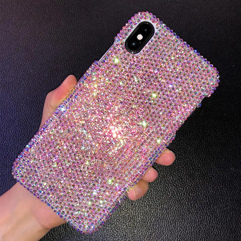 Luxury Handmade Bling Full Rhinestone Diamond Crystal Case For Apple