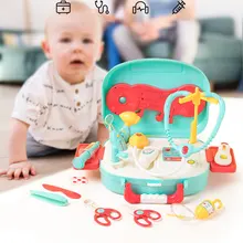 16 шт. ролевые игры, игрушки, игровой Набор доктора, игровой домик, игрушки для детей, набор игрушек для доктора, имитация, медицинский набор инструментов, светильник, музыка