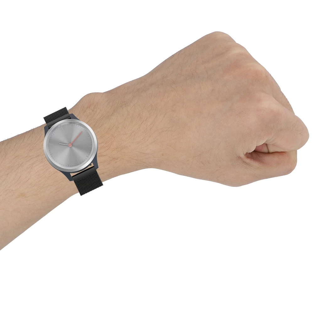 18 мм ремешок из нержавеющей стали для Garmin vivomove 3s/4s Huawei Смарт часы 1 го поколения