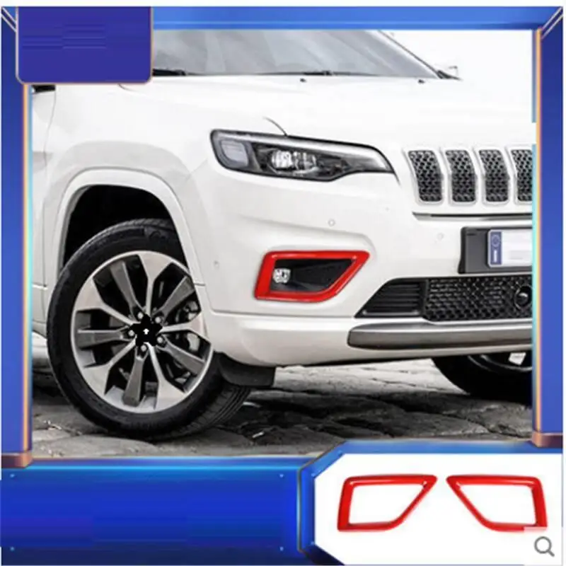 Автомобильная решетка, наружная Автомобильная хромированная автомобиль, модифицированные аксессуары, защитные детали, наклейки, полосы 19 для JEEP Cherokee - Цвет: Version A