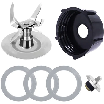 

Replacement Parts Compatible for Oster Blender Ice Blades with Bottom Cap Rubber Sealing Blender Accessories