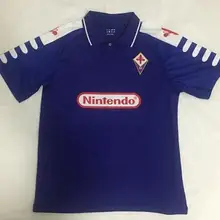 1998 Футбольная форма Ретро Fiorentina 9 BATISTUTA 10 RUI COSTA винтажная 1999 Футбольная форма во Флоранс