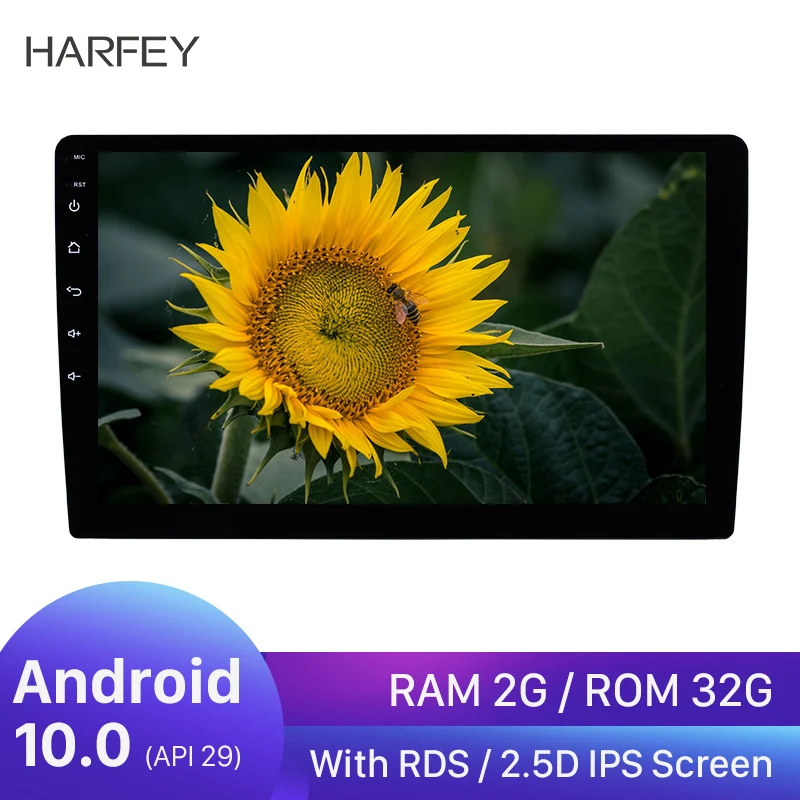 

Harfey 9'' Android 10.0 Stereo Car GPS Radio Head Unit for Honda Civic CRV TOYOTA RAV4 corolla QASHQAI Kia sportage Rio Nissan
