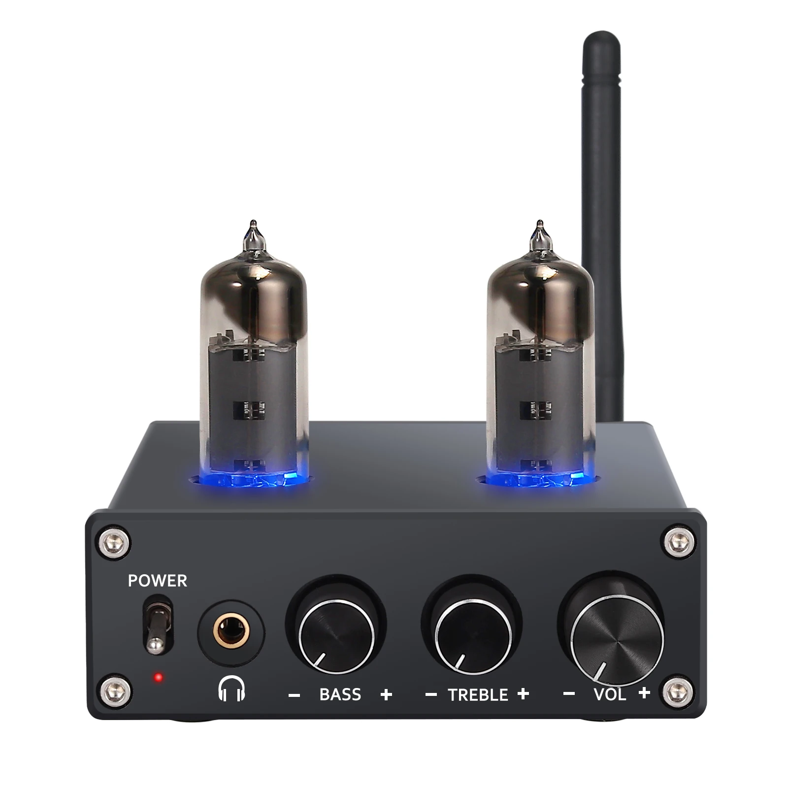 LiNKFOR 50 Вт+ 50 Вт Bluetooth 4,2 приемник стерео аудио усилитель с 6J4 вакуумные трубки Сертифицированный aptX цифровой усилитель мощности