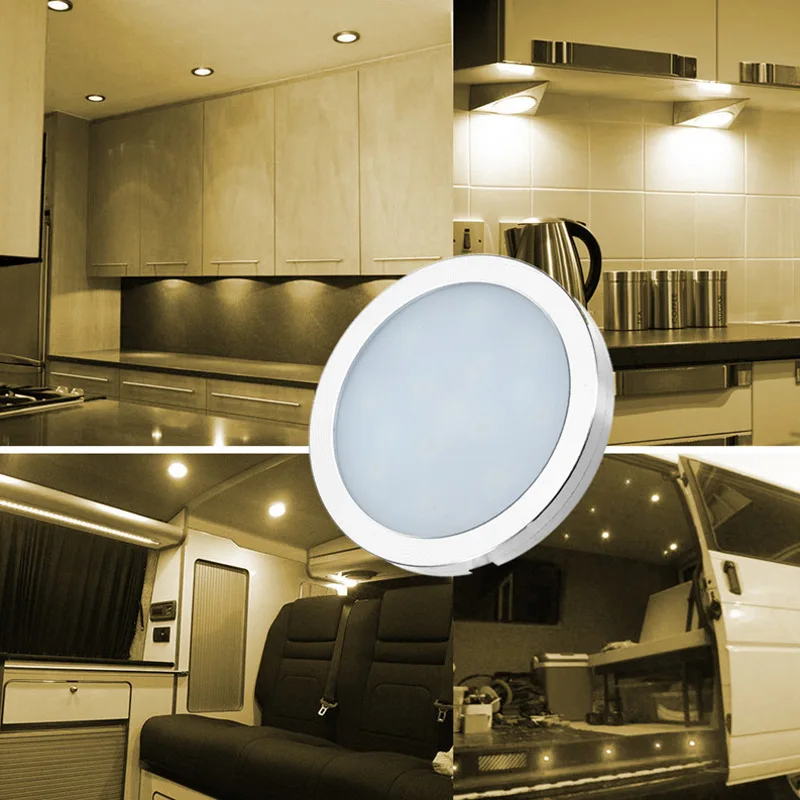 Хит продаж 6 шт./компл. 12V светодиодный купол Интерьер светильник для RV T4 T5 тележка