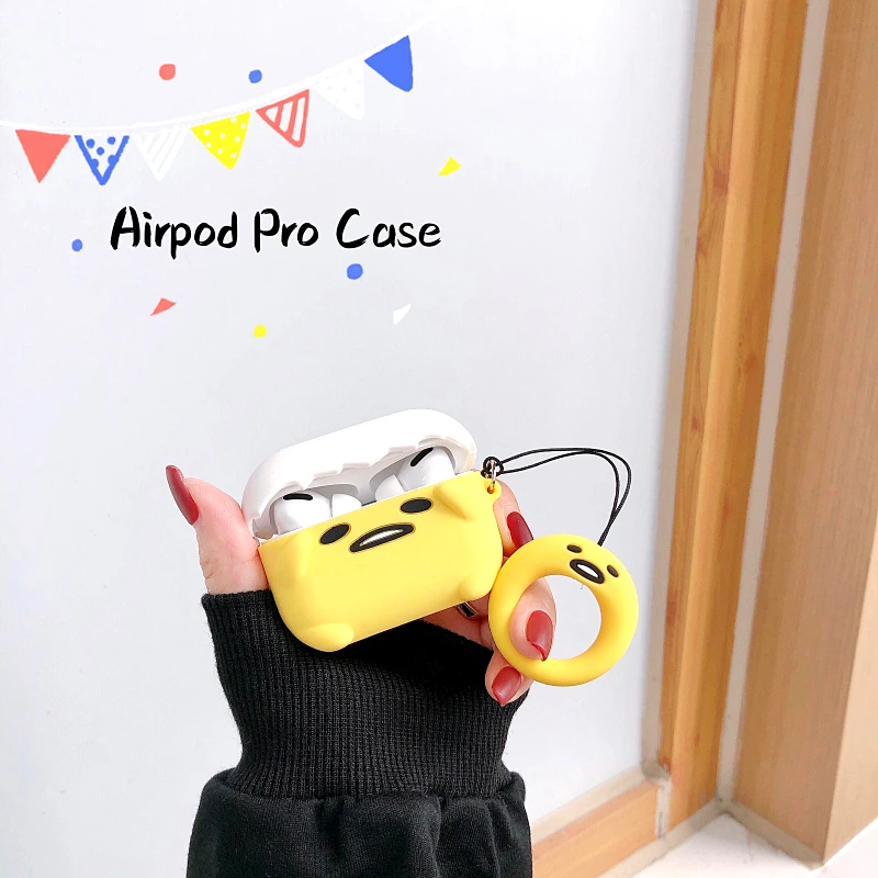 3D наушники коробка для Airpods Pro Чехол Мягкий силиконовый милый мультфильм аниме наушники чехол для Apple Air pods Pro 3 чехол Брелок - Цвет: airpod 3 case