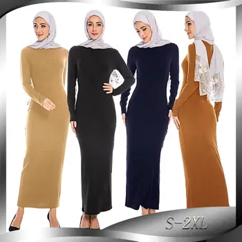 

Women Slim Dubai Abaya Turkish Hijab Muslim Dress Abayas Islamic Clothing Caftan Kaftan Islam Tesettur Elbise Robe Djelaba Femme