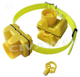 Yellow Bulit-in 3,7 V 500mAh Li-battery герметичный дизайн водонепроницаемый собачий ошейник-передатчик ошейник звуковой сигнал для собак тренировочный ошейник - Цвет: Yellow