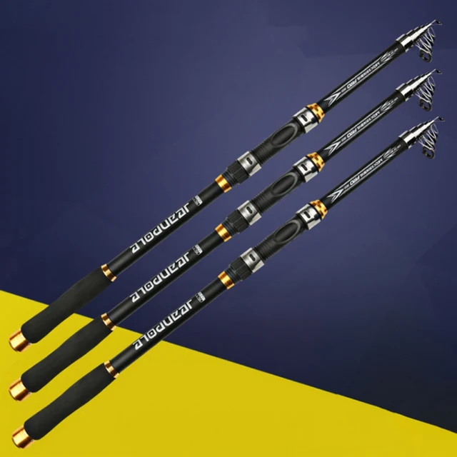 US $4.90 2.1M/2.4M/2.7M/30.M/3.6M Carp Fishing Rod feeder Hard FRP Carbon Fiber Telescopic Fishing Rod fishi