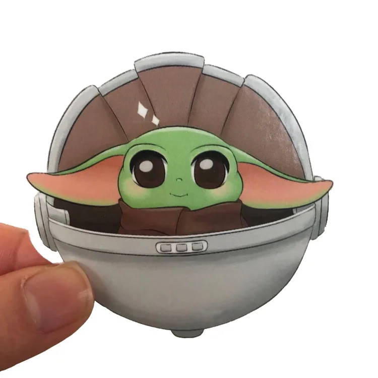 50 шт./компл. Детские йода Satr Wars наклейки для детских игрушек, Чемодан двигатель автомобиля чемодан ноутбука скейтборд стены классные тапочки в виде персонажа аниме