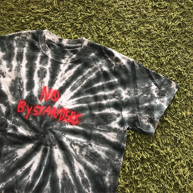 Трэвиса Скотта Astroworld Festival Run Tie Dye Футболка мужская и женская ASTROWORLD уличная хип-хоп Футболка Трэвиса Скотта