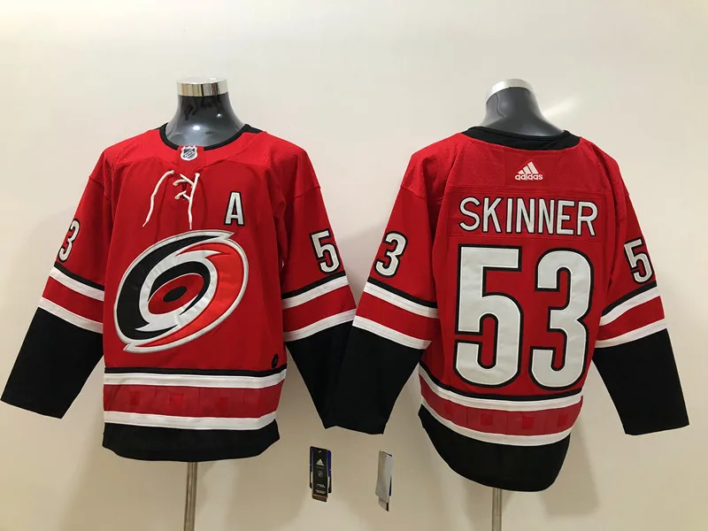 For Men Free shipping stitched Carolina Mens adults#53 Jeff Skinner 11 Staal Jersey - Цвет: For Men