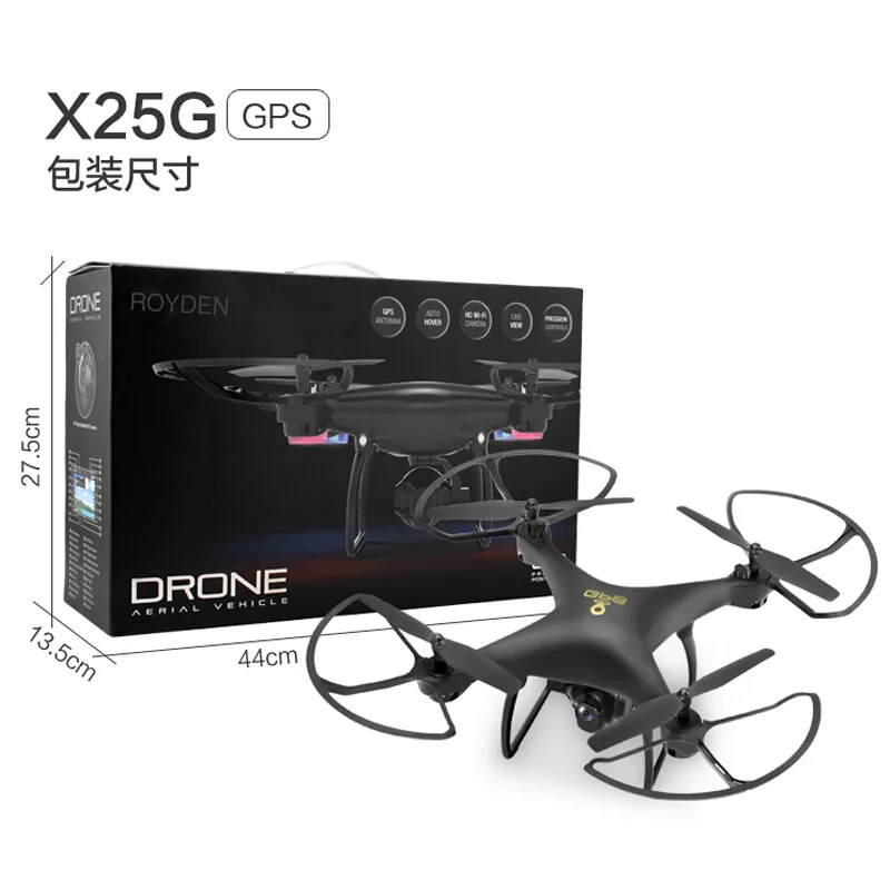 

Lh-x25 Double GPS Positioning Return Unmanned Aerial Vehicle High-definition Aerial Remote-control Aircraft with Follow Quadcopt