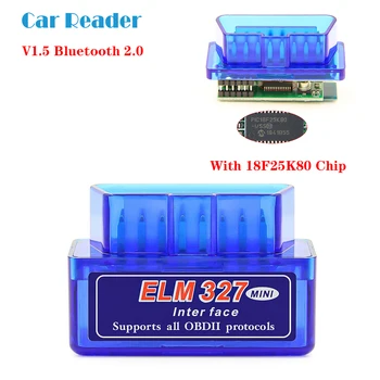 

OBD 2 OBD2 Car Diagnostic Auto Tool ELM327 V1.5 With PIC18F25K80 OBD2 Bluetooth For Android Scanner ELM 327 V1.5 Code Reader