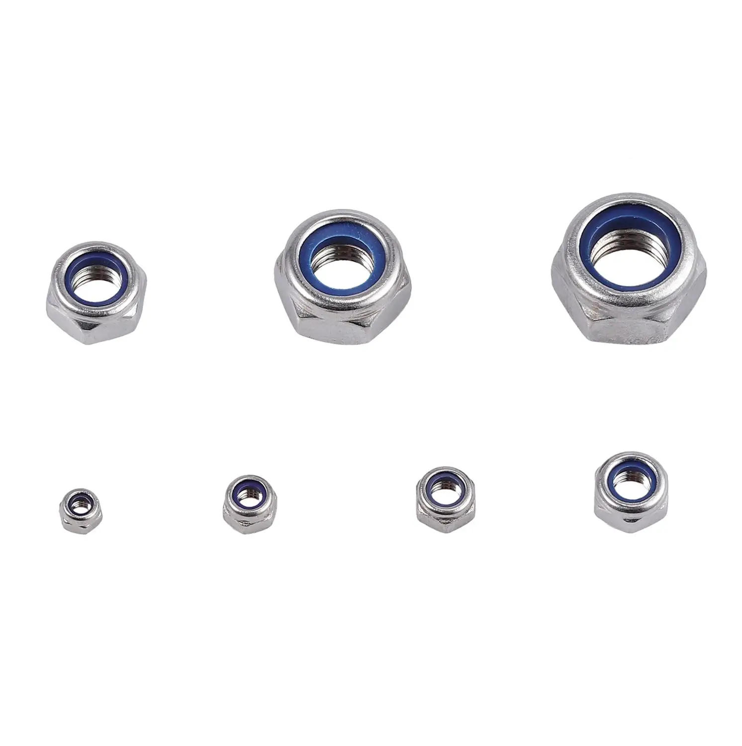 PROSTER для нейлоновых гаек Locknut Locknuts 304 из нержавеющей стали M3 M4 m5 m6 m8 m10 m12 Locknut ассортимент