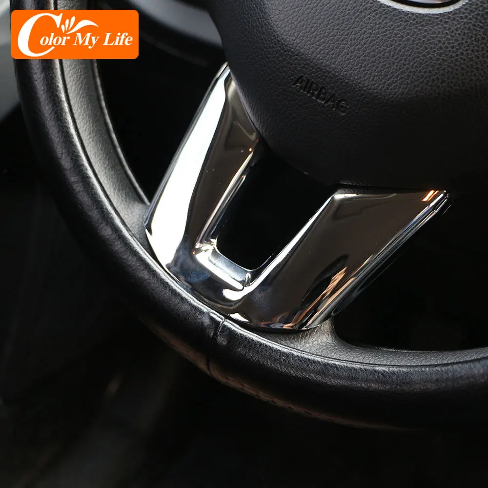 ABS Chrome Car Steering Wheel Panel Cover Sequins Trim for Kia Sportage SL 3 R Sportage3 SportageR 2011- 2015 Accessories | Автомобили и
