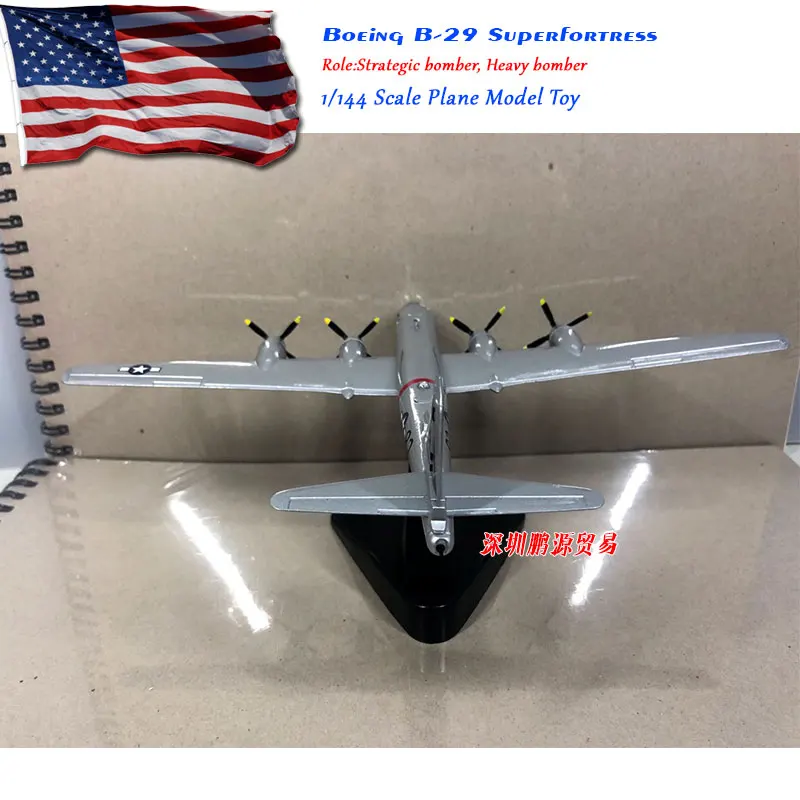 1/144 масштаб США Boeing B-29, Strategic Bomber supertress литье под давлением металлический армейский самолет модель игрушка для коллекции