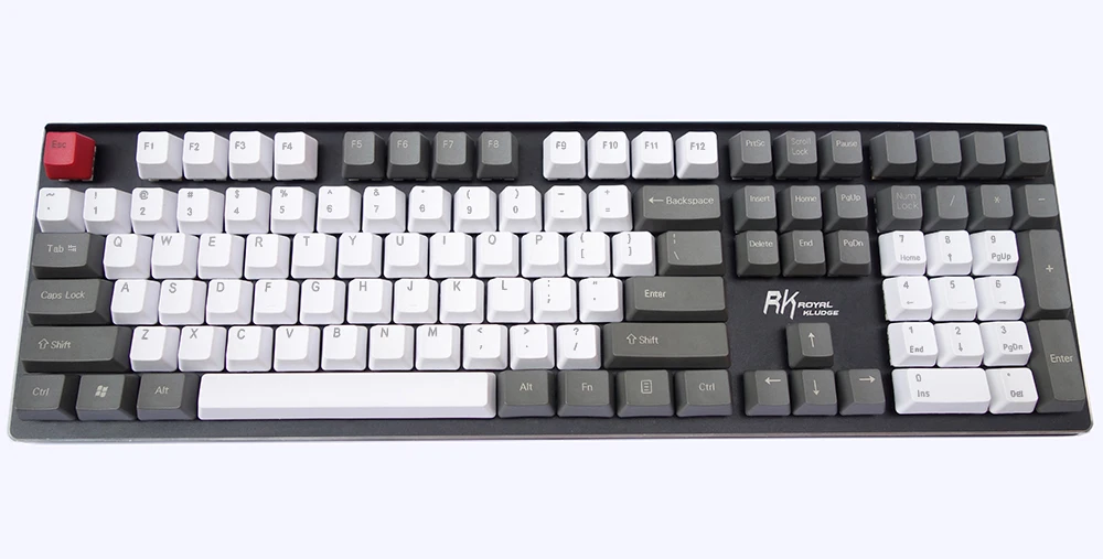 Винтаж Стиль OEM толстые PBT; цвет серый, белый, красный микс международным стандартом ISO 108-ключ 87 клавиш 61-ключ для Cherry MX Настенные переключатели механическая клавиатура