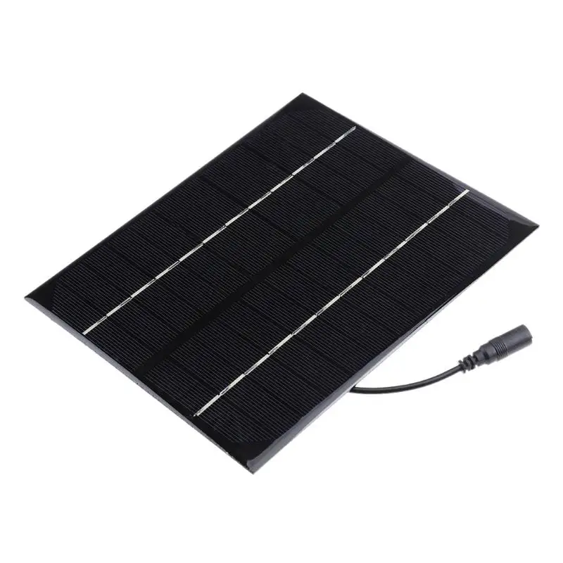 

New 6W DC 12V Output Solar Power Panel Battery Charger Panel DIY Power Panel for emergency lights advertising lights traffic lig