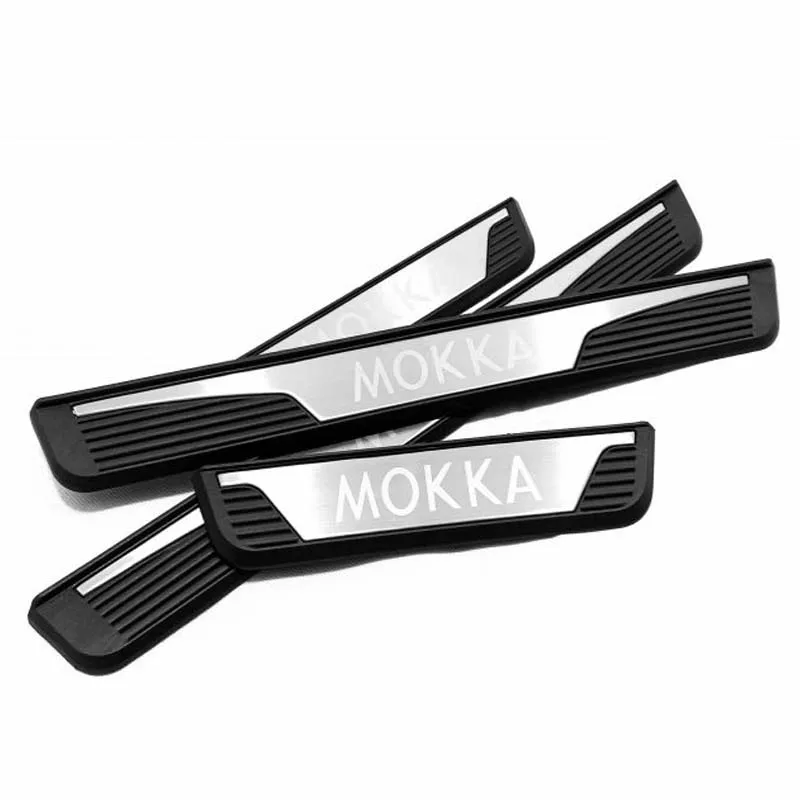 Автомобильные аксессуары наклейка для Opel Vauxhall Mokka авто наружная Накладка на порог, Накладка на порог, защита для автомобиля 2013
