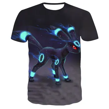 

Pokemon T-shirt kids Japan Anime Surprised Pikachu 3D boys clothes child movie Camisetas Children's wear girl clothes costume