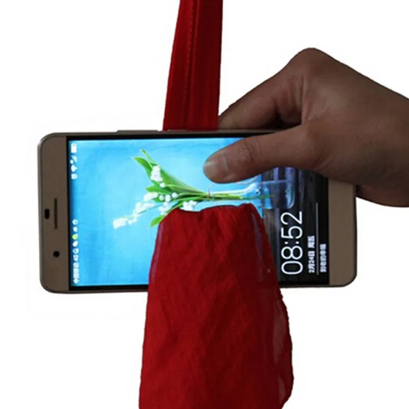 Волшебные игрушки шарфы через мобильный телефон талант шоу экран шарф в телефон сцену закрыть реквизит интересные игры
