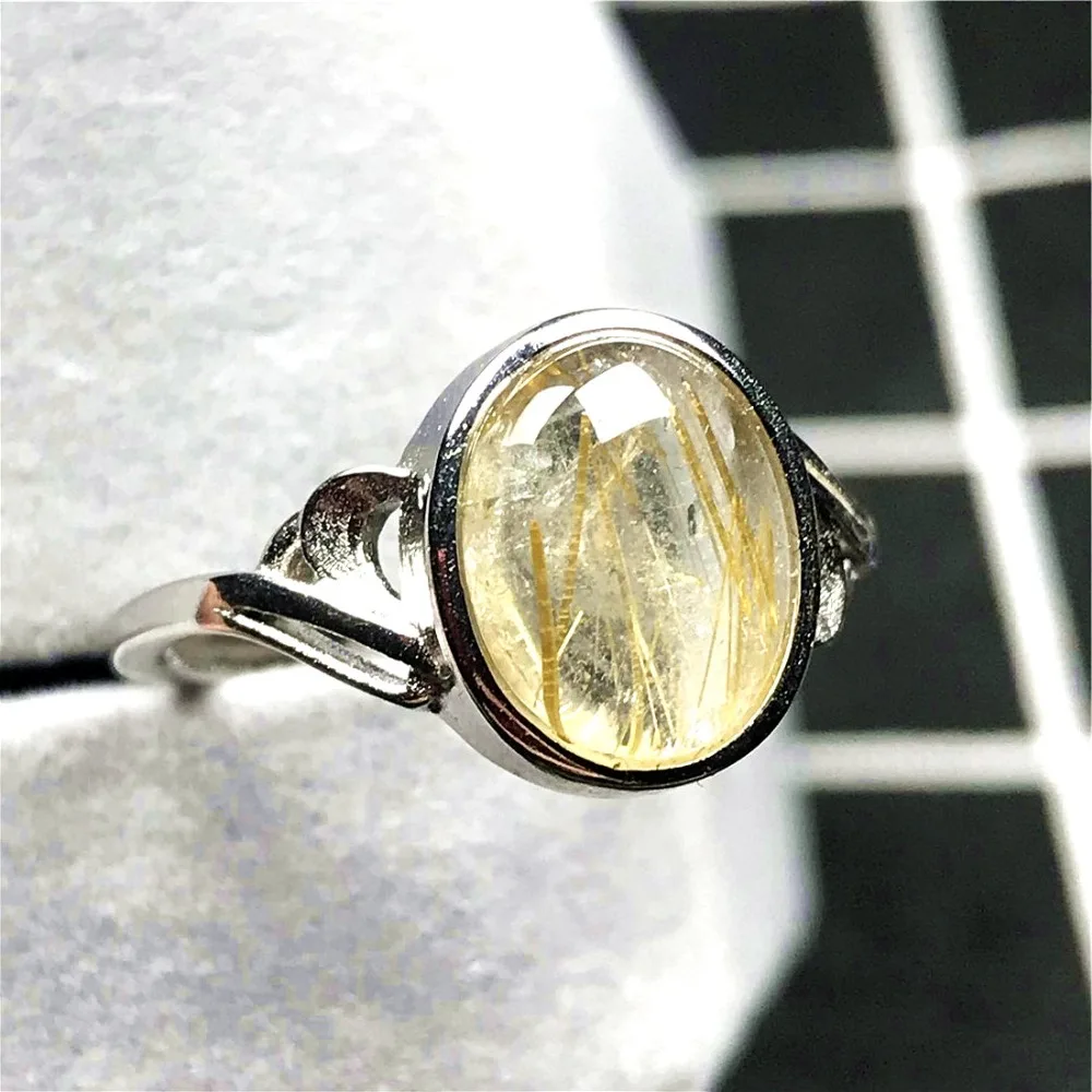Gold Rutilated Ring (195)