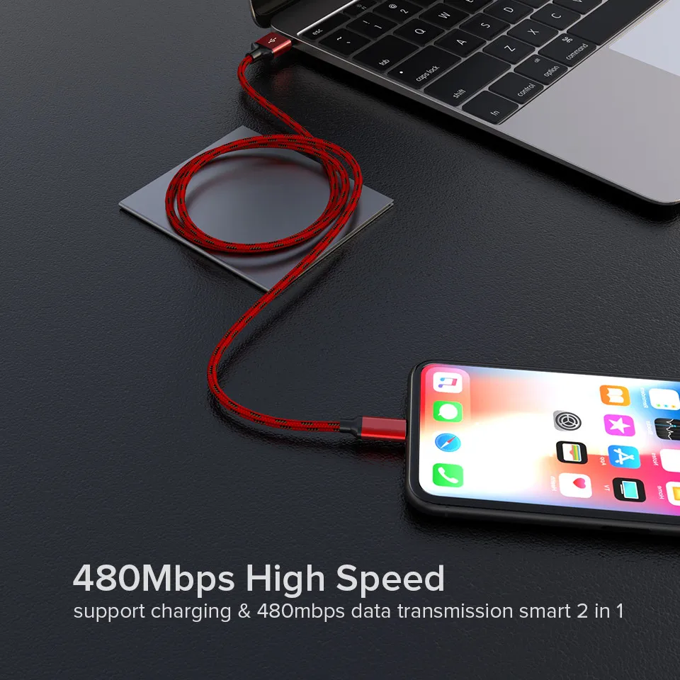 Egeedigi 5 м длинный Usb кабель системы освещения iPhone X XR 8 Plus iPad type C Micro USB C быстрое зарядное устройство для Samsung S9 Note 9 huawei P30