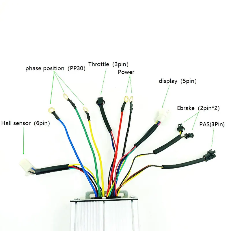 Electric Bicycle Controller Standard Square Wave Kunteng KT 56V-90V 50A for Ebike 3000W BLDC Motor Conversion Kit