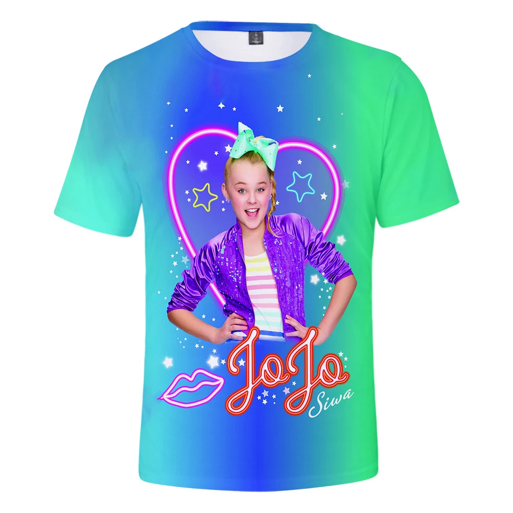 Новая мода 3D JOJO SIWA футболка; сезон лето-осень; обувь для мужчин и женщин; удобная 3DTees Популярные красного цвета с короткими футболки с рукавами