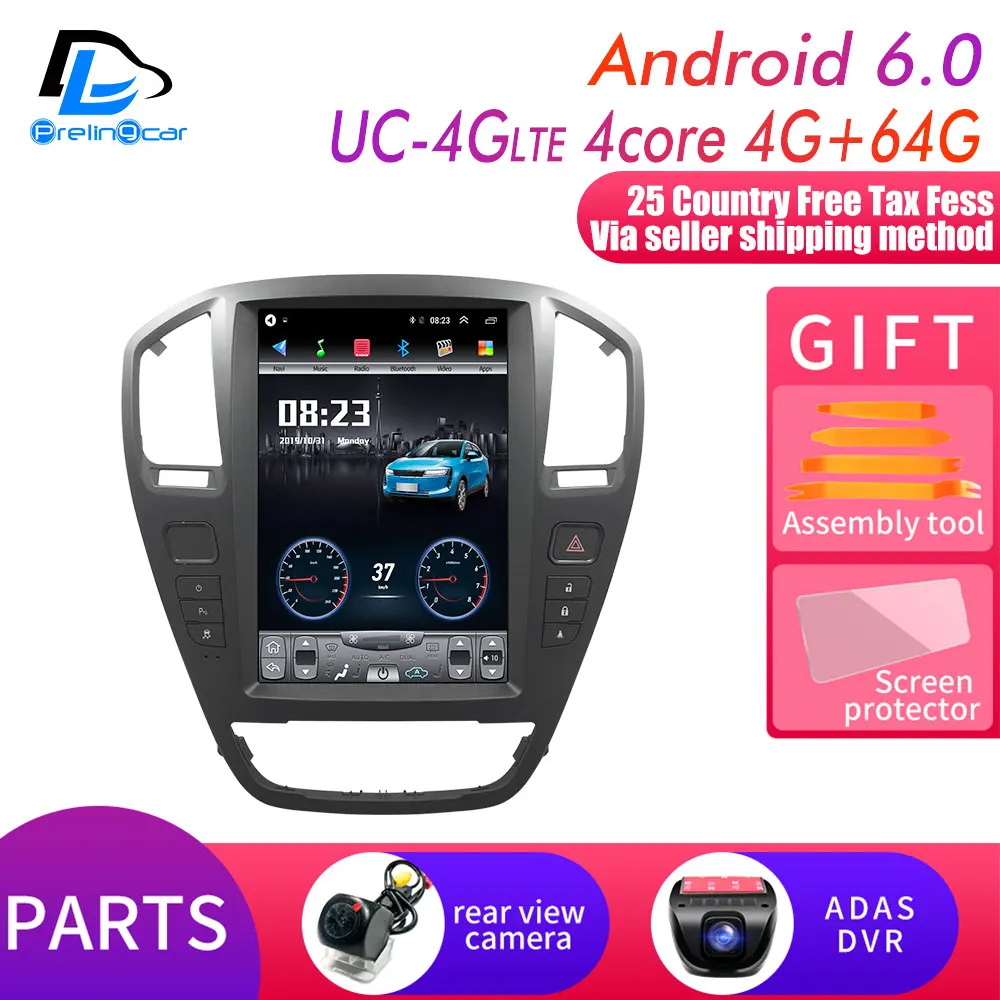 4G Lte 64G rom вертикальный экран android автомобильный gps мультимедийный видео радио плеер в тире для opel insignia автомобильный навигатор стерео - Цвет: 12.8 UC-4G DSP  DVR