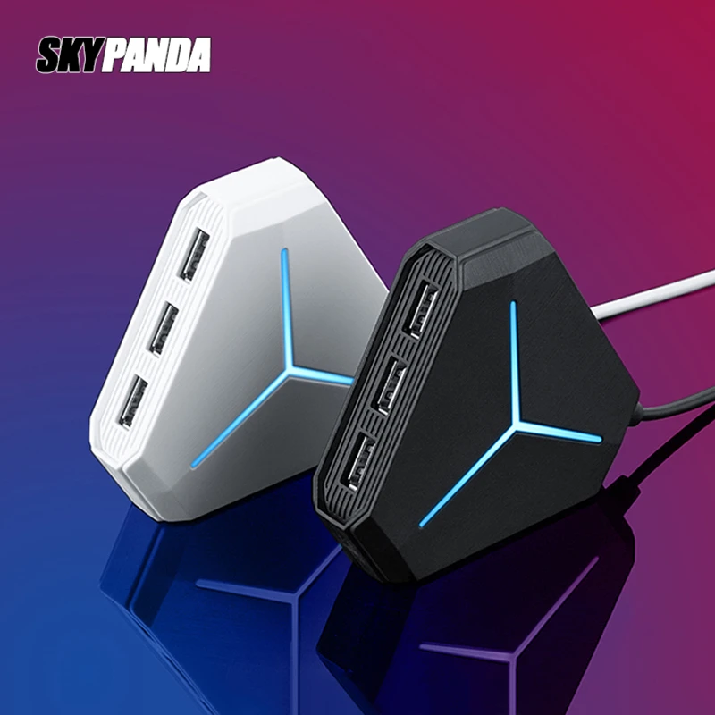 6ポートusbハブ1メートルケーブルスプリッタtf Sdカードリーダーマイクauxクールな光充電usb 2 0ハブマルチデバイスデスクトップ ラップトップ Usb Hubs Aliexpress
