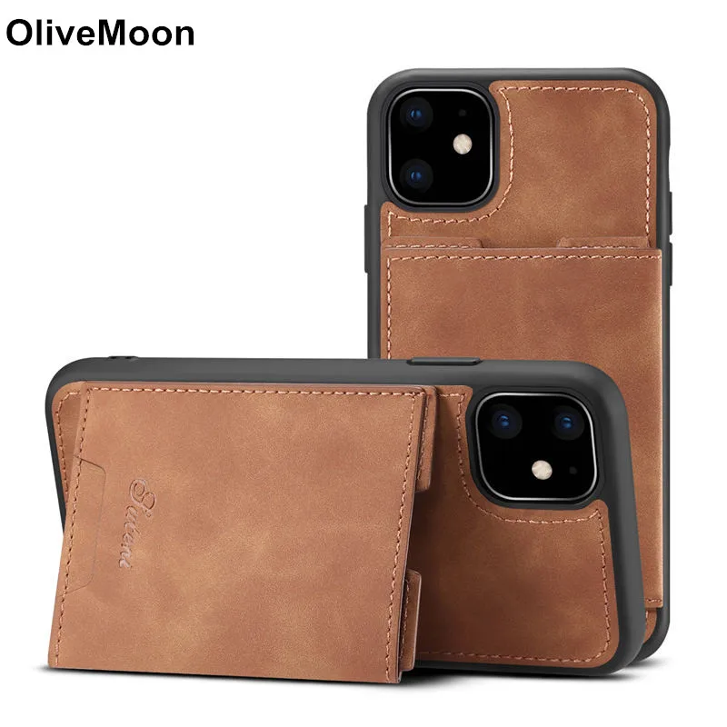 

Magnetic Leather Case For iPhone 11 Pro Max Flip Wallet Cover Card Holder Back Cover For iPhone 11 2019 Coque