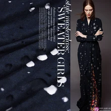 Лоскутная разноцветная импортная низкая шерсть большой заказной цвет чистая шерсть? Осенне-зимнее пальто из ткани