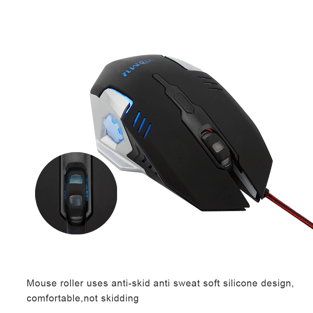 Геймер игровой компьютер Мышь 6D эргономичная оптическая Usb кабель RGB мышь 1600 точек/дюйм, проводная PC светодиодный игры Мышь для Macbook ноутбука, настольного компьютера