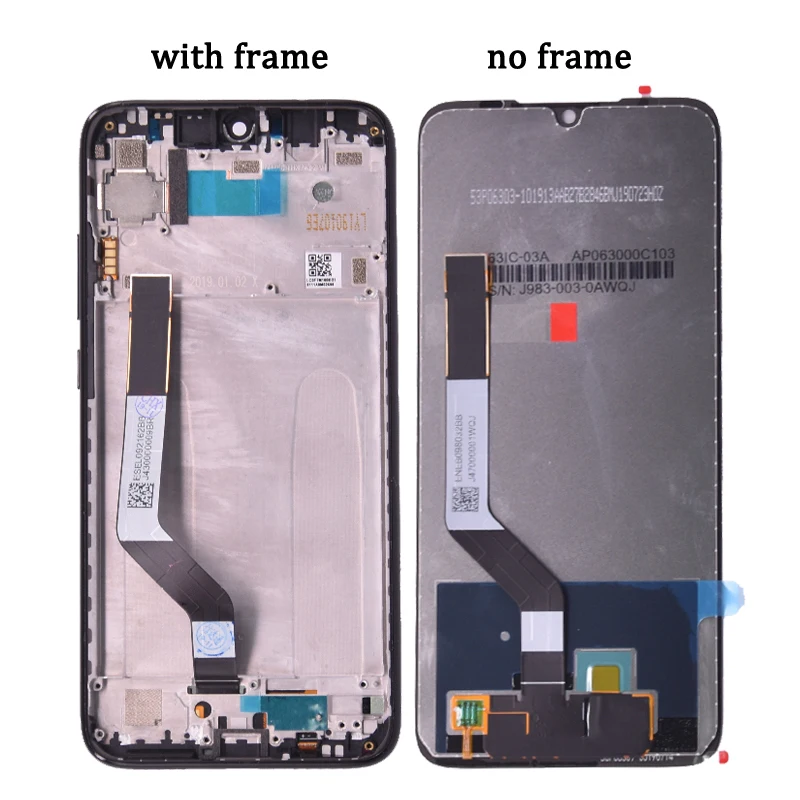 Для Xiaomi Redmi Note 7 ЖК-дисплей с кодирующий преобразователь сенсорного экрана в сборе Замена для Redmi Note7 Pro lcd