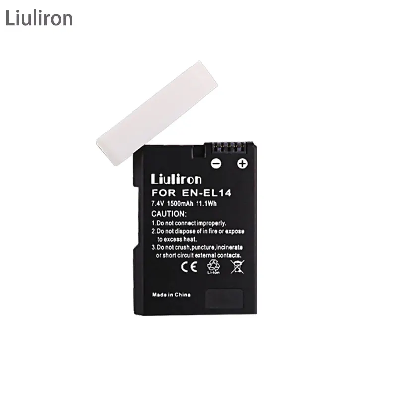 EN-EL14 EN-EL14a ENEL14 RU EL14 EL14a ENEL14A Батарея+ ЖК-дисплей USB Dual Зарядное устройство для Nikon D3100 D3200 D3300 D5100 D5200 D5300 P7000 - Цвет: 1battery