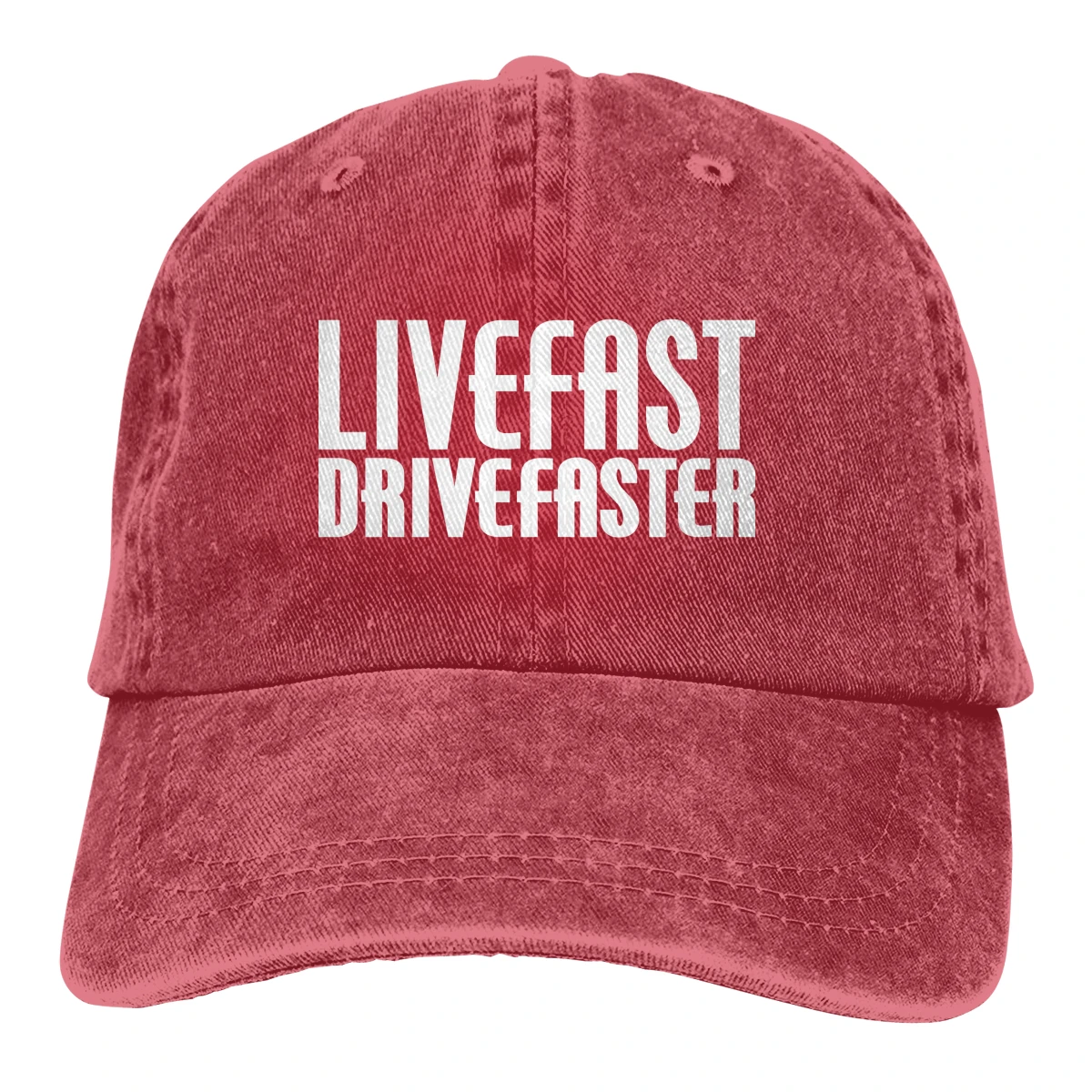 Живая быстрая езда быстрее Casquette черный унисекс Мужские Женские деним Strapback бейсболка Регулируемая Гольф папа шляпа