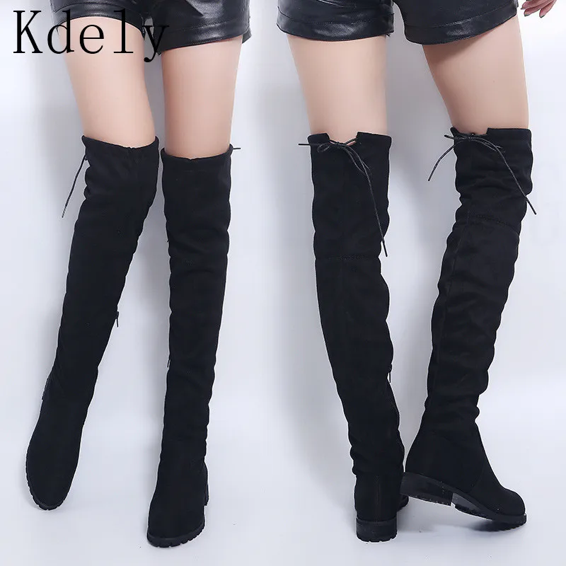 Over-The-Knee Boots Women Boots Sexy Female Winter Shoes Women Suede
Long Boots Ladies Thigh High Boots Bota Women Botas Mujer