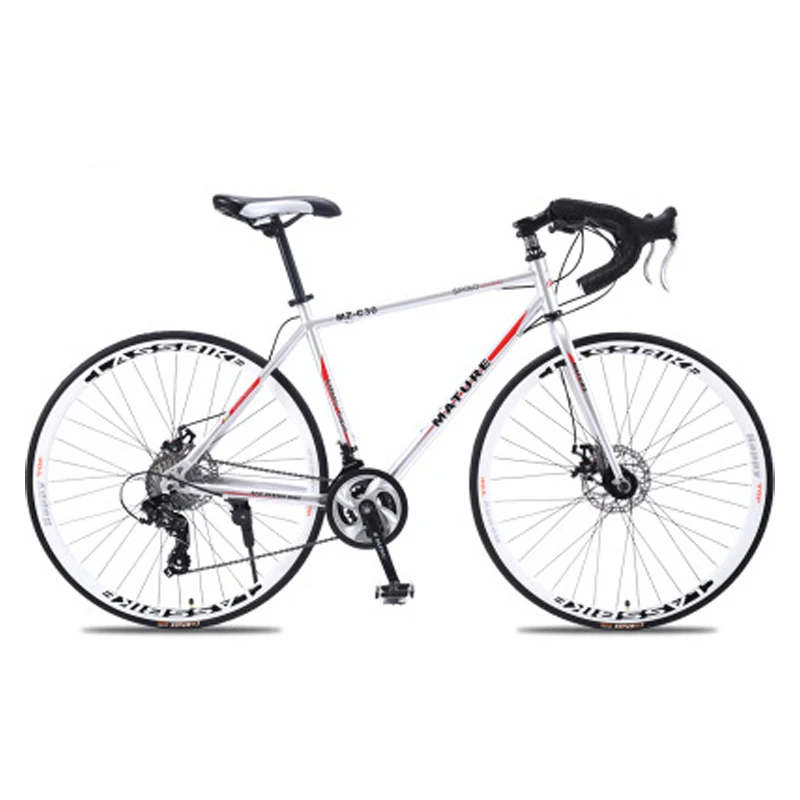 700c aluminum alloy road bike 21 27and30speed road bicycle Two-disc sand road bike Ultra-light bicycle