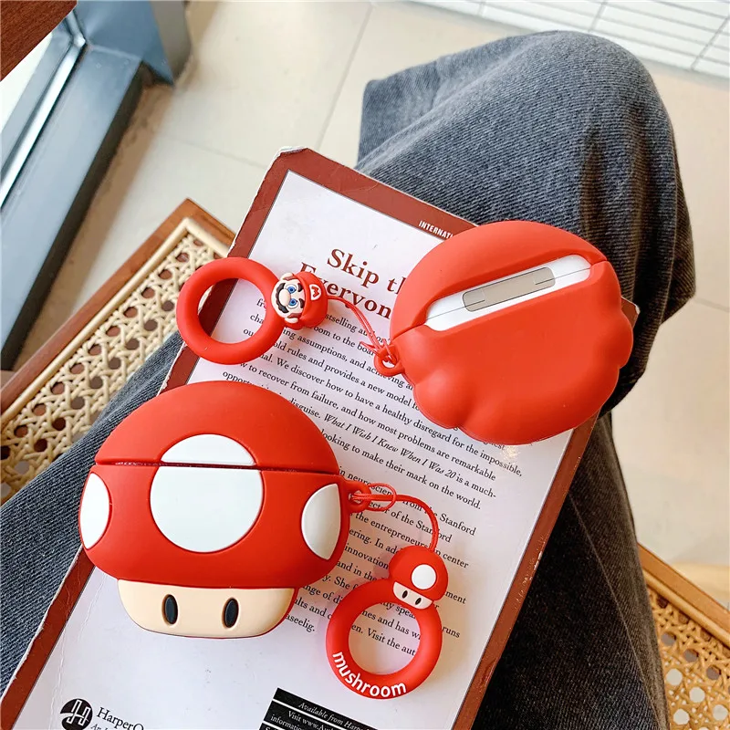 Супер Силиконовый чехол в виде гриба для Apple Airpods Pro Bluetooth наушников Airpod Air pods