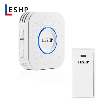

LESHP Easy to Install Music Wireless Doorbell 150M Long-distance Remote Control Night Light 58 pieces of Chord Music